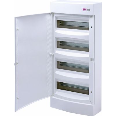 Rozdzielnica natynkowa 4x12 drzwi białe ECT48PO-s 001101023 ETI (001101023)