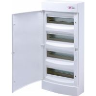 Rozdzielnica natynkowa 4x12 drzwi białe ECT48PO-s 001101023 ETI (001101023)