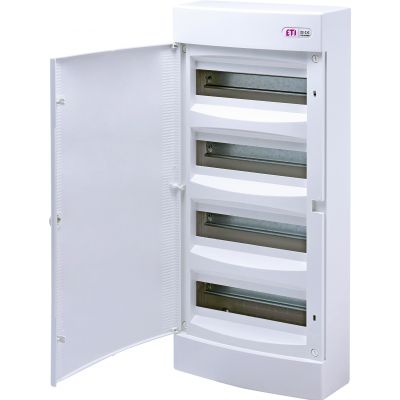 Rozdzielnica natynkowa 4x12 drzwi białe ECT48PO-s 001101023 ETI (001101023)