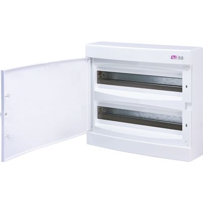 Rozdzielnica natynkowa 2x18 drzwi białe ECT 2x18PO-s 001101086 ETI (001101086)