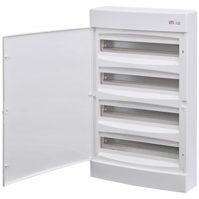 Rozdzielnica natynkowa 4x18 drzwi białe ECT 4x18PO-s 001100321 ETI (001100321)