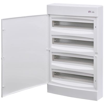 Rozdzielnica natynkowa 4x18 drzwi białe ECT 4x18PO-s 001100321 ETI (001100321)