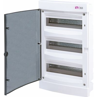 Rozdzielnica podtynkowa 3x12 drzwi transparentne ECM36PT-s 001101076 ETI (001101076)