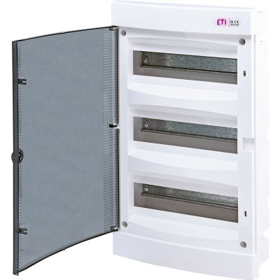 Rozdzielnica podtynkowa 3x12 drzwi transparentne ECM36PT-s 001101076 ETI (001101076)