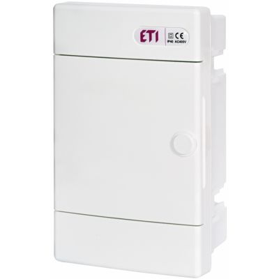 Rozdzielnica podtynkowa 1x4 drzwi białe ECM4PO 001100143 ETI (001100143)