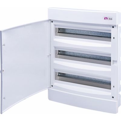 Rozdzielnica podtynkowa 3x18 drzwi białe ECM 3x18PO-s 001101098 ETI (001101098)