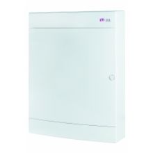 Rozdzielnica natynkowa 3x18 IP40 z rzędem pod modułówkę wyposażona w płytę i gniazdko ECT 3X18PO MEDIA-MOD 001101315 ETI (001101315)