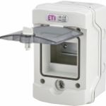 Rozdzielnica natynkowa 1x4 IP65 drzwi transparentne ECH-4G 001101060 ETI (001101060)