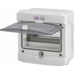Rozdzielnica natynkowa 1x8 IP65 drzwi transparentne ECH-8G 001101061 ETI (001101061)