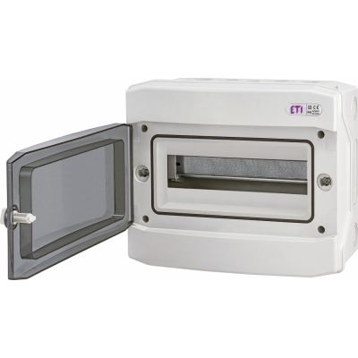 Rozdzielnica natynkowa 1x12 IP65 drzwi transparentne ECH-12PT 001101062 ETI (001101062)