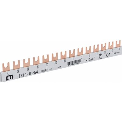 Szyna łączeniowa widełkowa 1P 63A 10mm2 (54 mod.) IZ10/1F/54 002921142 ETI (002921142)