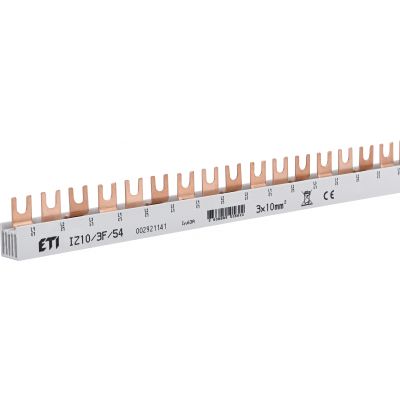 Szyna łączeniowa widełkowa 3P 63A 10mm2 (54 mod.) IZ10/3F/54 002921141 ETI (002921141)