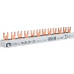 Szyna łączeniowa widełkowa 4P 63A 10mm2 (12 mod.) 3P IZ10/L1NL2NL3N/12E 002921212 ETI (002921212)