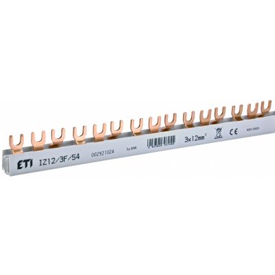Szyna łączeniowa widełkowa 3P 80A 12mm2 (54 mod.) IZ12/3F/54 002921024 ETI (002921024)