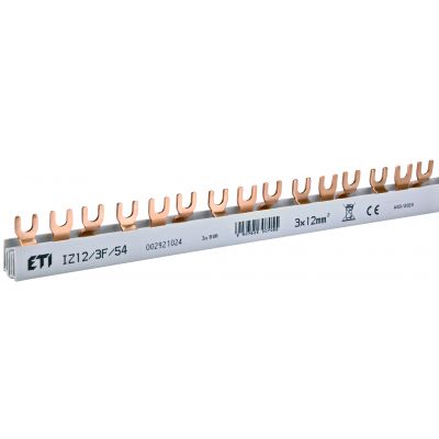 Szyna łączeniowa widełkowa 3P 80A 12mm2 (54 mod.) IZ12/3F/54 002921024 ETI (002921024)
