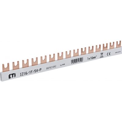 Szyna łączeniowa widełkowa 1P 100A 16mm2 (54 mod.) IZ16/1F/54/P 002921092 ETI (002921092)