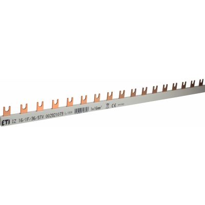 Szyna łączeniowa widełkowa 1P 100A 16mm2 (36 mod.) IZ16/1F/36/SVT 002921073 ETI (002921073)