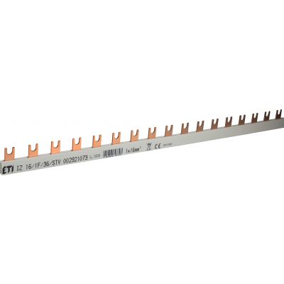 Szyna łączeniowa widełkowa 1P 100A 16mm2 (36 mod.) IZ16/1F/36/SVT 002921073 ETI (002921073)