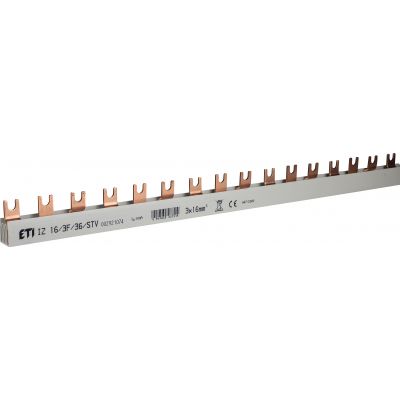 Szyna łączeniowa widełkowa 3P 100A 16mm2 (36mod.) IZ16/3F/36/SVT 002921074 ETI (002921074)