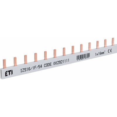 Szyna łączeniowa sztyftowa 1P 100A 16mm2 (54 mod.) IZS16/1F/54 (1m) 002921111 ETI (002921111)