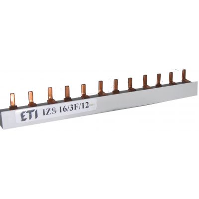 Szyna łączeniowa sztyftowa 3P 100A 16mm2 (12 mod.) IZS16/3F/12 (0,21) 002921112 ETI (002921112)