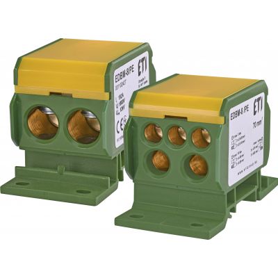 Blok rozdzielczy 192A(2x4-70mm2/2x4-35mm2+3x2,5-25mm2) żółto-zielona EDBM-8/PE 001102427 ETI (001102427)