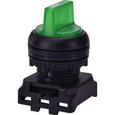 Napęd pokrętny piórkiem 2-położeniowy, z powrotem, podświetlany - zielony EGS2I-S-G 004771331 ETI (004771331)