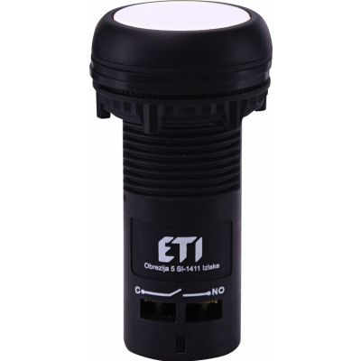 Przycisk kompaktowy z guzikiem krytym, 1NO, biały ECF-10-W 004771455 ETI (004771455)