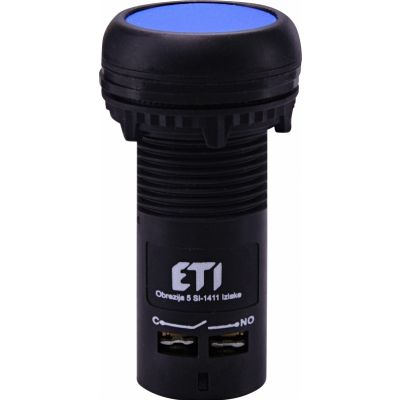 Przycisk kompaktowy z guzikiem krytym, 1NO+1NC, niebieski ECF-11-B 004771474 ETI (004771474)