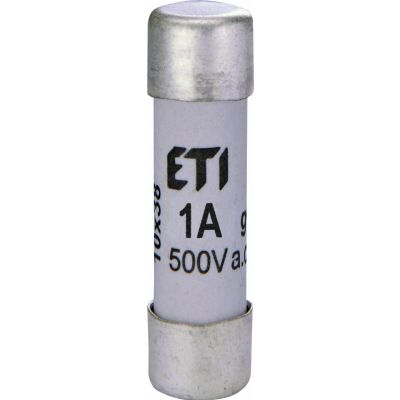 Wkładka topikowa cylindryczna CH10x38 gG 1A 500V 002620000 ETI (002620000)