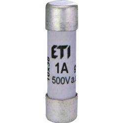 Wkładka topikowa cylindryczna CH10x38 gG 1A 500V 002620000 ETI (002620000)