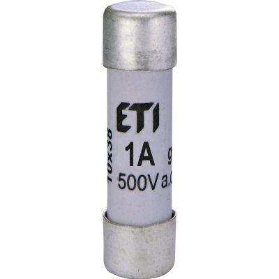 Wkładka topikowa cylindryczna CH10x38 gG 1A 500V 002620000 ETI (002620000)