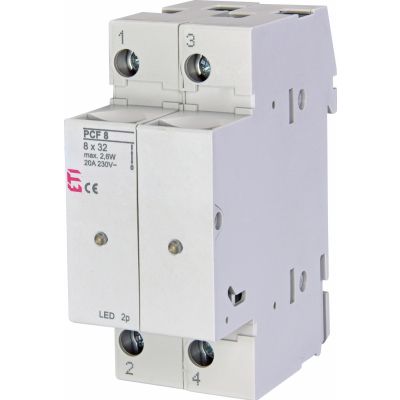Rozłącznik bezpiecznikowy PCF 8 2P LED 002530013 ETI (002530013)