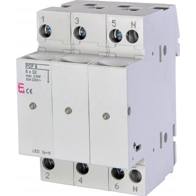 Rozłącznik bezpiecznikowy PCF 8 3P+N LED 002530015 ETI (002530015)