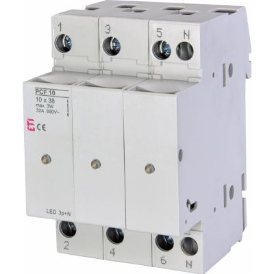 Rozłącznik bezpiecznikowy PCF 10 3P+N LED 002550015 ETI (002550015)