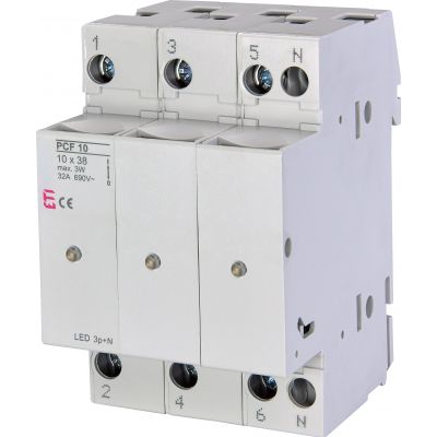 Rozłącznik bezpiecznikowy PCF 10 3P+N LED 002550015 ETI (002550015)