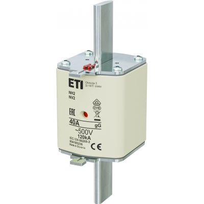 Wkładka topikowa NH zwłoczna KOMBI NH2 gG 40A 500V 004185236 ETI (004185236)