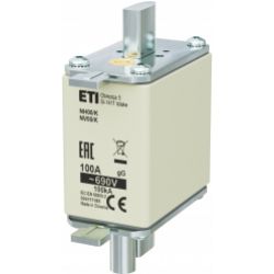 Wkładka topikowa NH zwłoczna z wybijakiem NH00 K gG 100A 690V 004111185 ETI (004111185)
