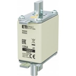 Wkładka topikowa NH zwłoczna z wybijakiem NH00 K gG 125A 690V 004111186 ETI (004111186)