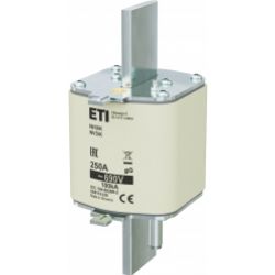 Wkładka topikowa NH zwłoczna z wybijakiem NH3/K gG 250A 690V 004115120 ETI (004115120)