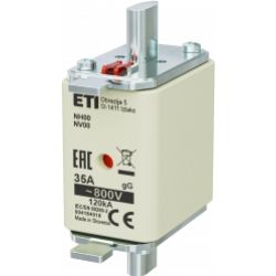 Wkładka topikowa NH zwłoczna KOMBI NH00 gG 35A 800V 004184518 ETI (004184518)