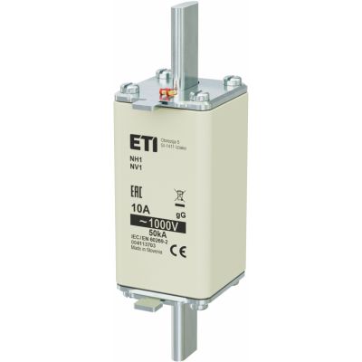 Wkładka topikowa NH zwłoczna NH1 85 gG 10A 1000V 004113703 ETI (004113703)