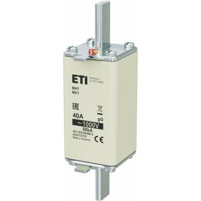 Wkładka topikowa NH zwłoczna NH1 85 gG 40A 1000V 004113710 ETI (004113710)