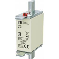 Wkładka topikowa NH szybka NH000 WT-00C gF 20A 400V 004119200 ETI (004119200)
