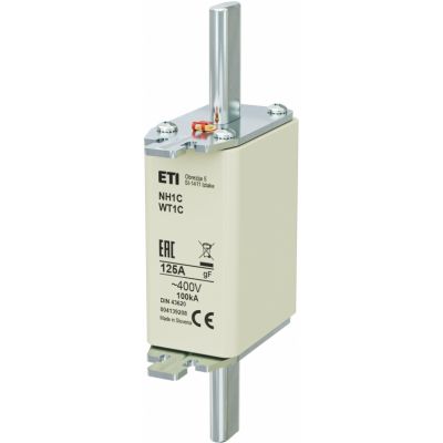 Wkładka topikowa NH szybka NH1C gF 125A 400V 004139208 ETI (004139208)