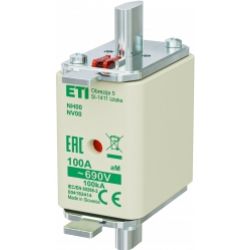 Wkładka topikowa NH silnikowa KOMBI NH00 aM 100A 690V 004182414 ETI (004182414)