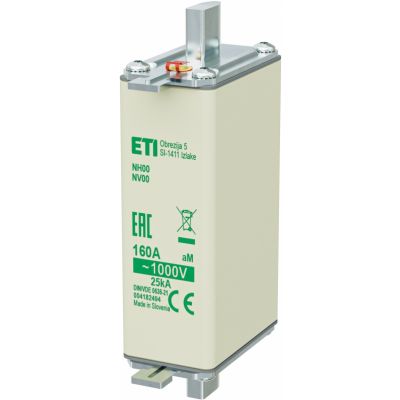 Wkładka topikowa NH silnikowa NH00 85 aM 160A 1000V 004182494 ETI (004182494)