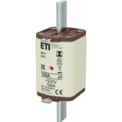 Wkładka topikowa NH zwłoczna KOMBI Zaczepy izolowane NH1 I gG 160A 500V 004194224 ETI (004194224)
