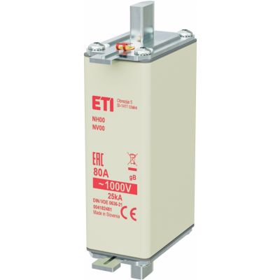 Wkładka topikowa NH górnicza NH00 85 gB 80A 1000V 004182481 ETI (004182481)