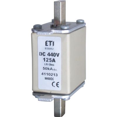 Wkładka topikowa NH DC NH00 125A 440V DC 004110213 ETI (004110213)